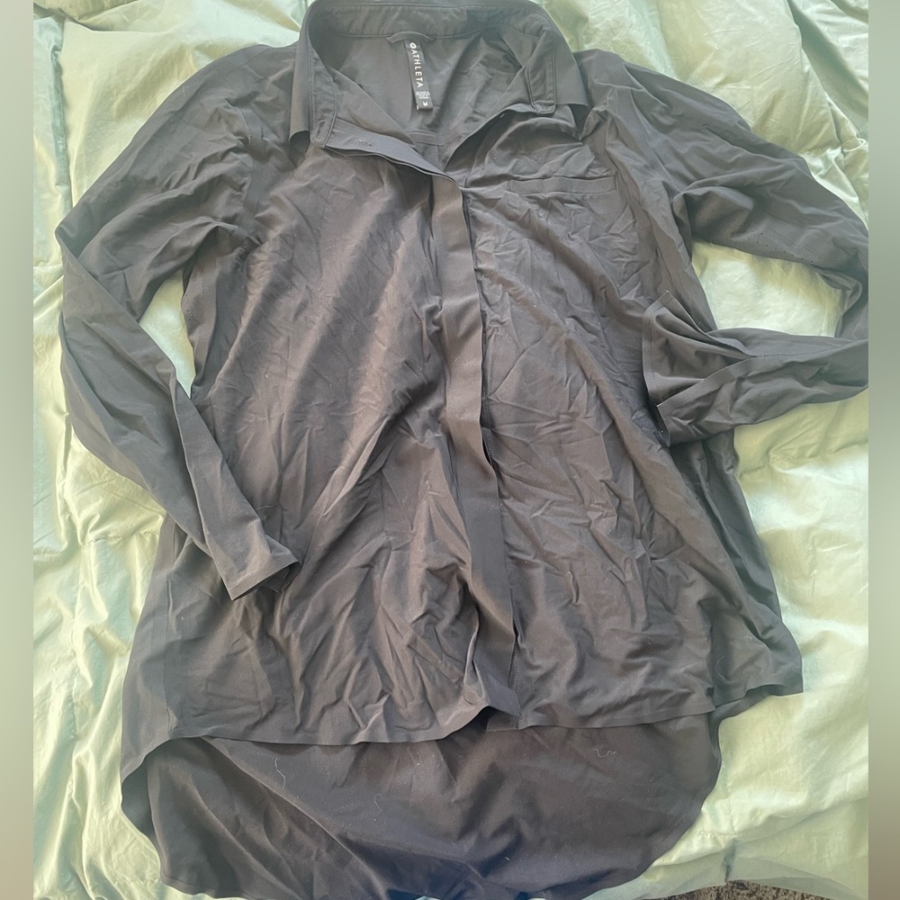 Athleta urbanite Black Long Sleeve Top